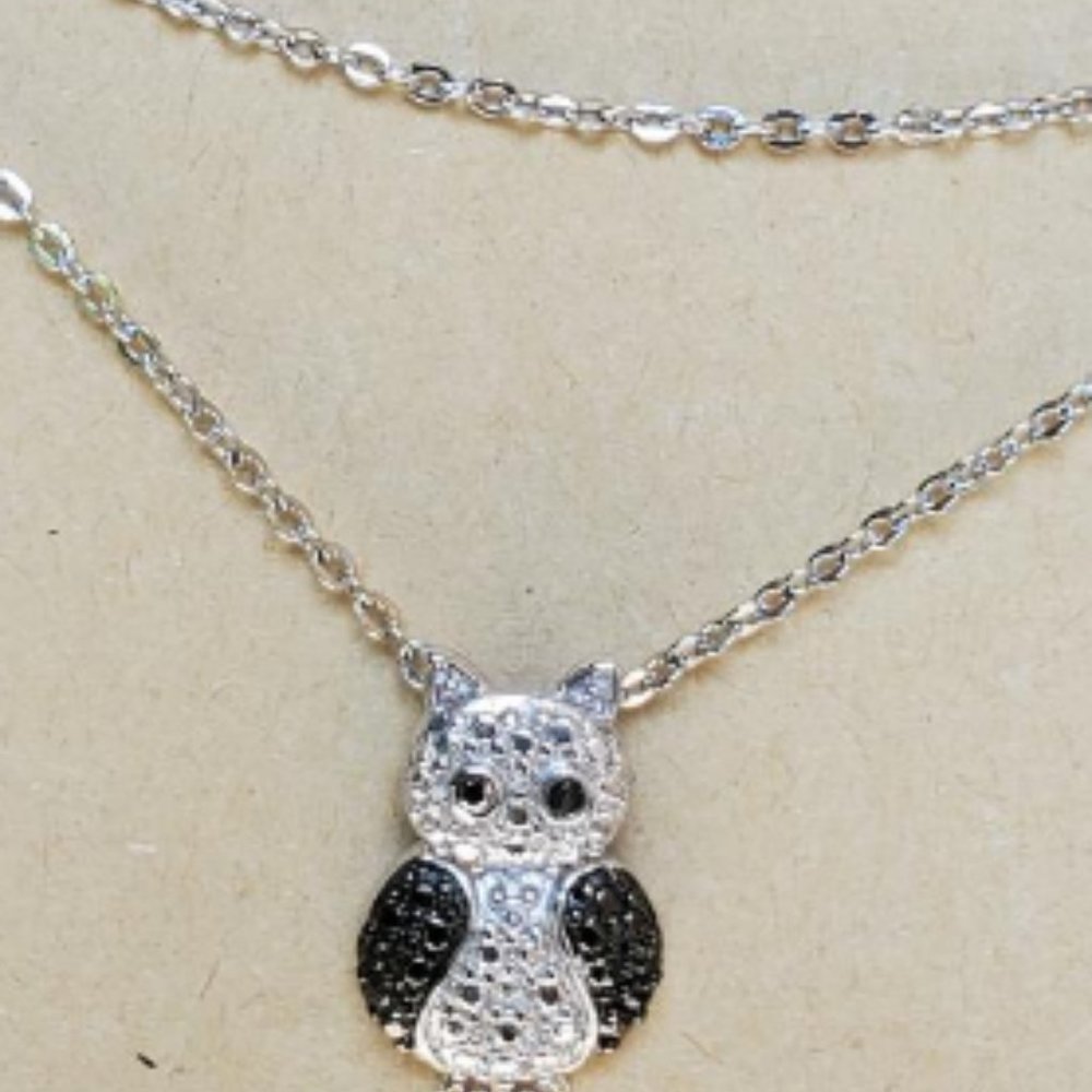 Crystal Owl Pendant